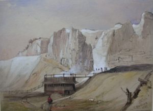 Image of 'Coastal scene with cliffs)