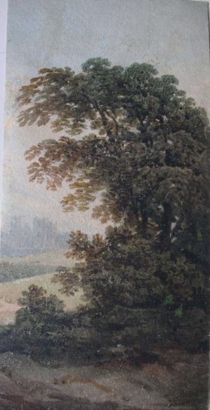 Image of 'Fragment of a Landscape with Ripon Cathedral'